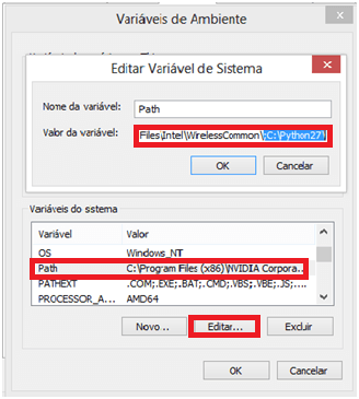 Editando a Variável Path
